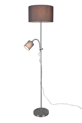 Retrofit Stehlampe OWEN nickelfarbig