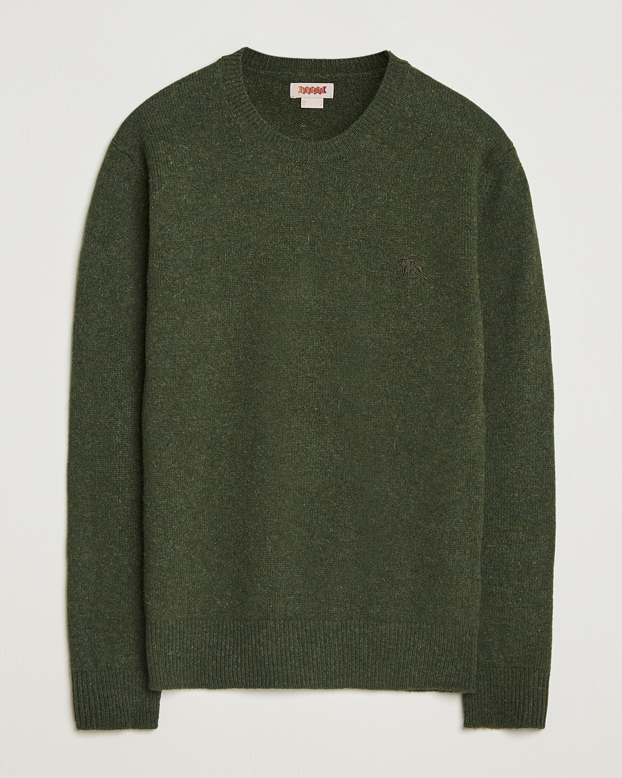 Baracuta Shetland Virgin Wool Crew Neck Beech