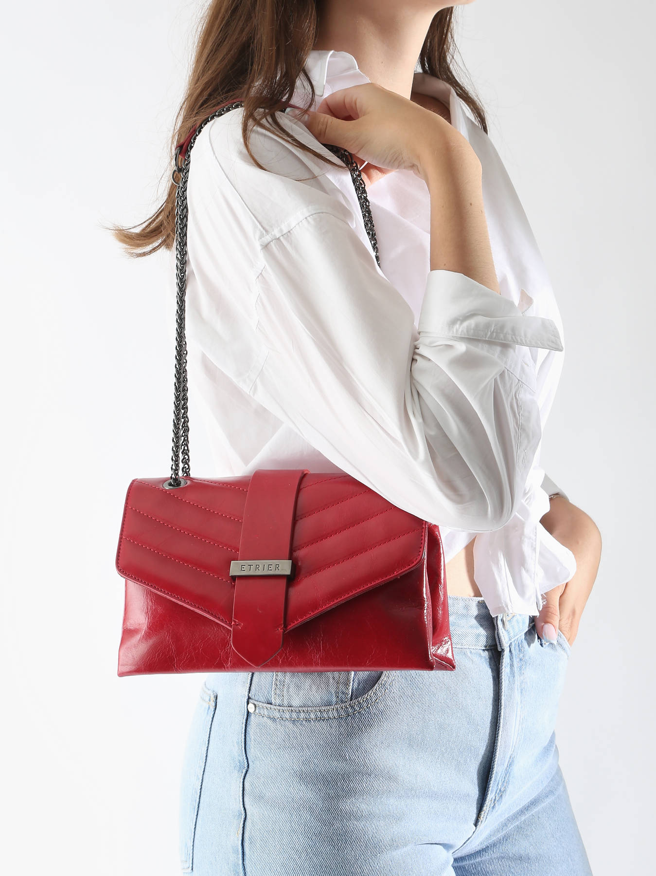 Sac bandoulire Jana amour cuir ETRIER