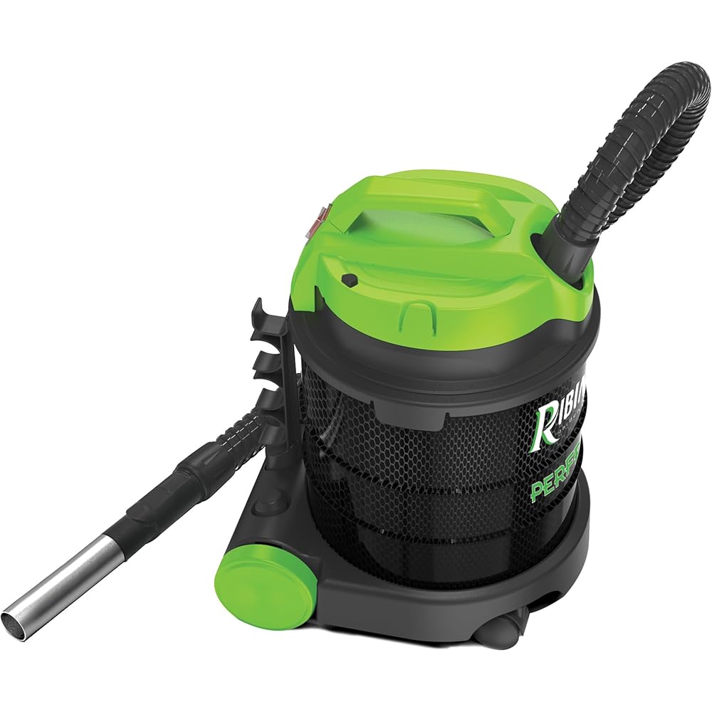 RIBIMEX Perfetto PRCEN020, Aspirateur à Cendres Parfait, Plastique et métal, Noir et Vert, 20 L silenzioso : Cuisine et Maison
