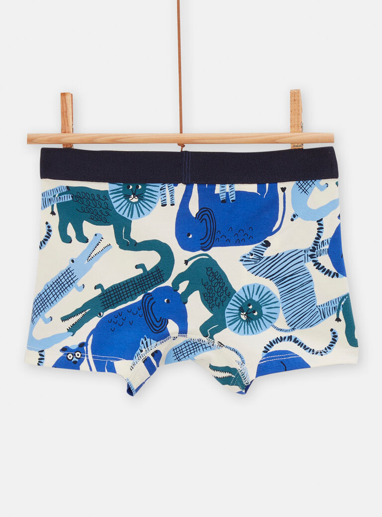 Lot de 5 caleçons imprimé animalier pour garçon