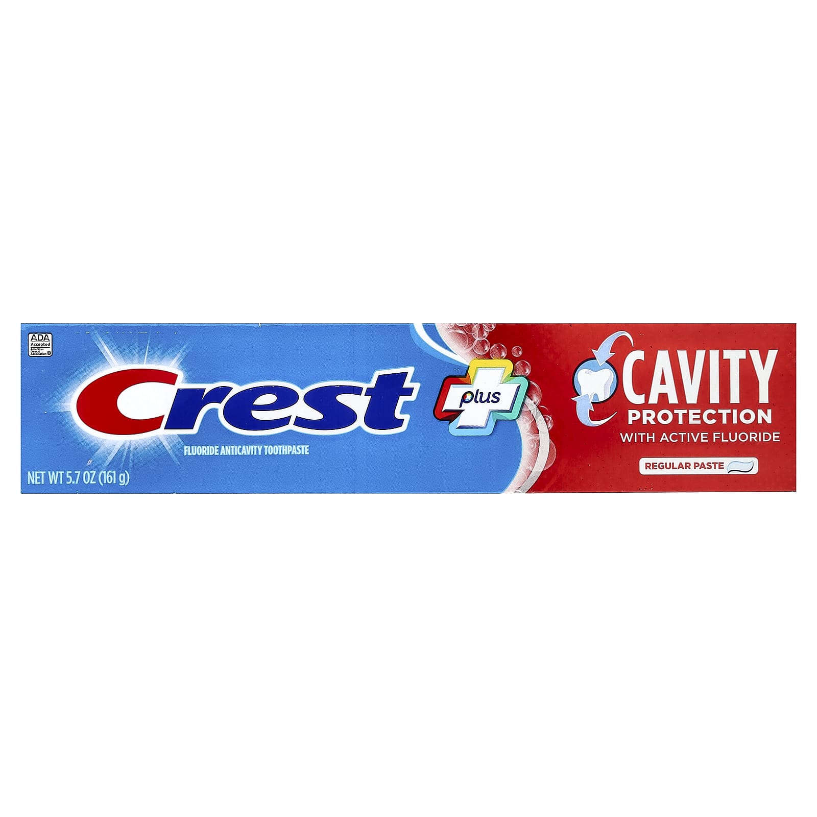 Crest, Bescherming tegen gaatjes, fluoride tandpasta tegen gaatjes, normaal, 161 g