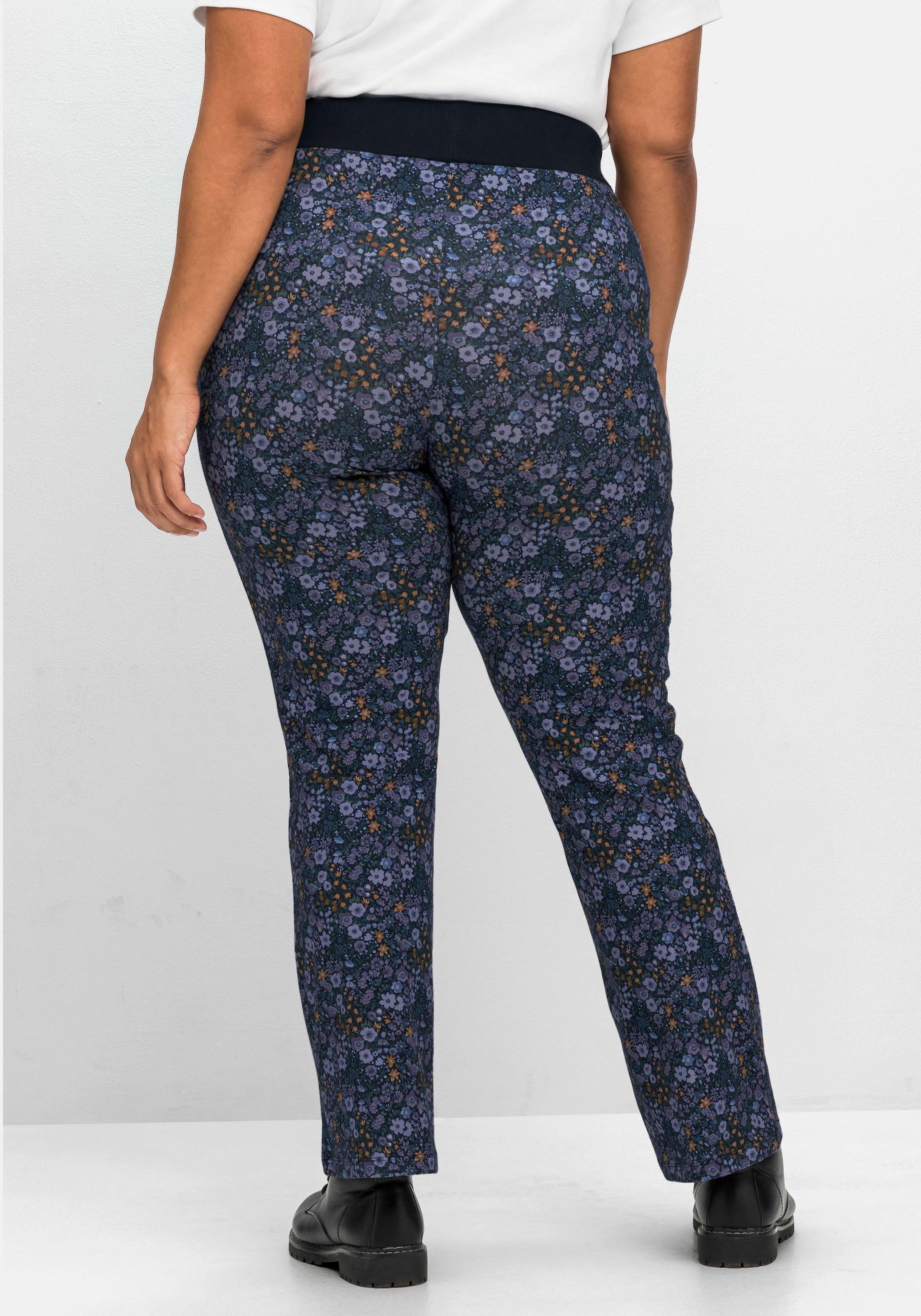 Leggings mit Blumendruck, in Bootcut-Form