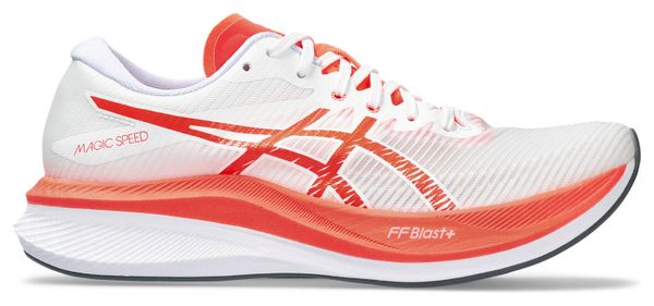Chaussures Running Asics Magic Speed 3 Blanc/Rouge Femme