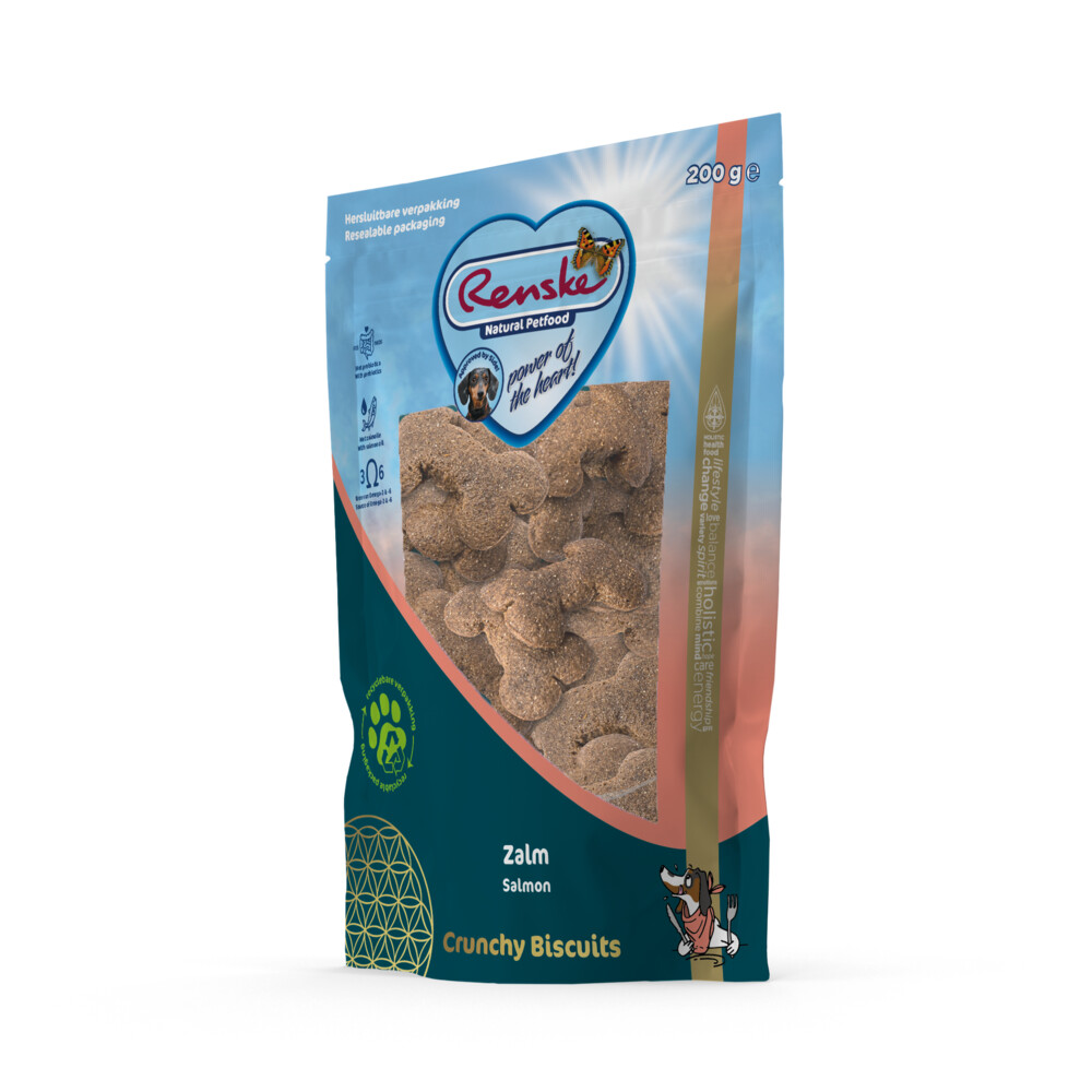 Renske Gezonde Beloning Crunchy Hondensnack Zalm200 gr