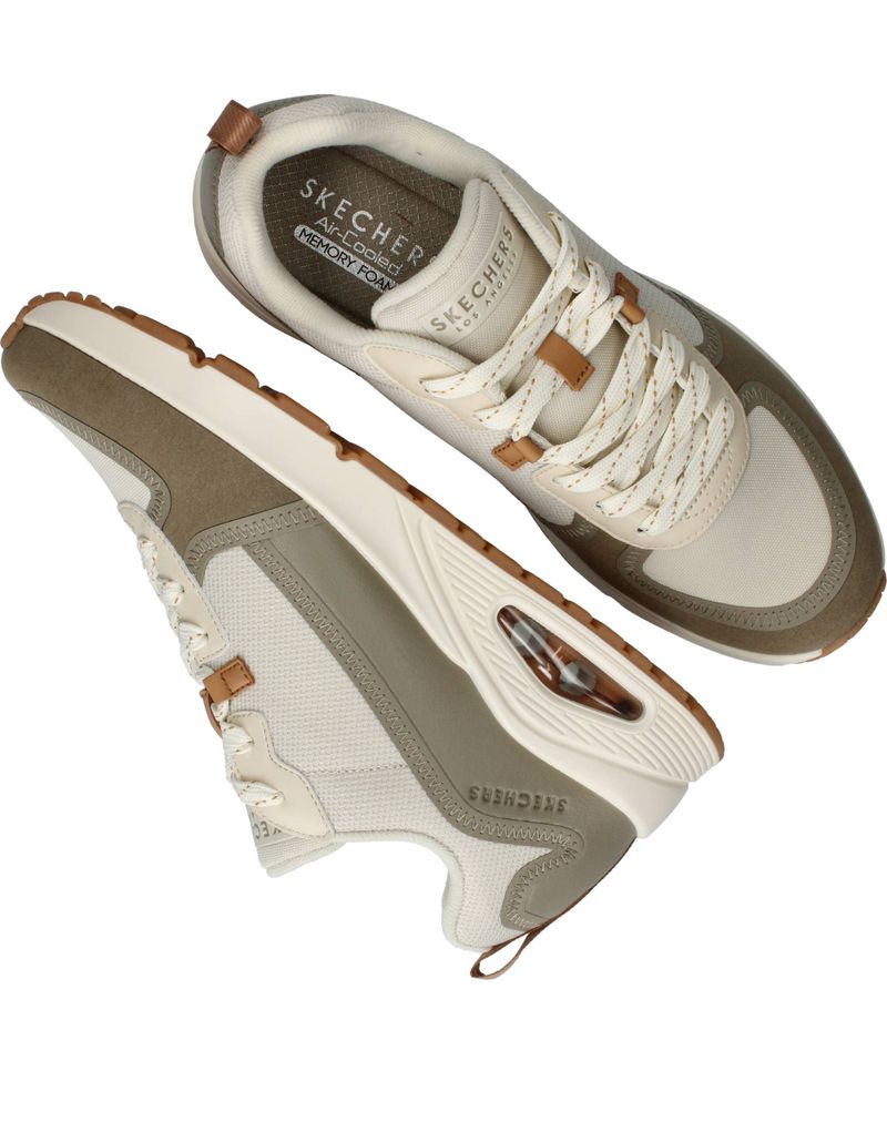 Skechers Uno Layover Sneakers Groen Heren
