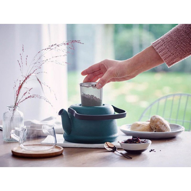 Théière en fonte Jenna - 1 L, vert forêt