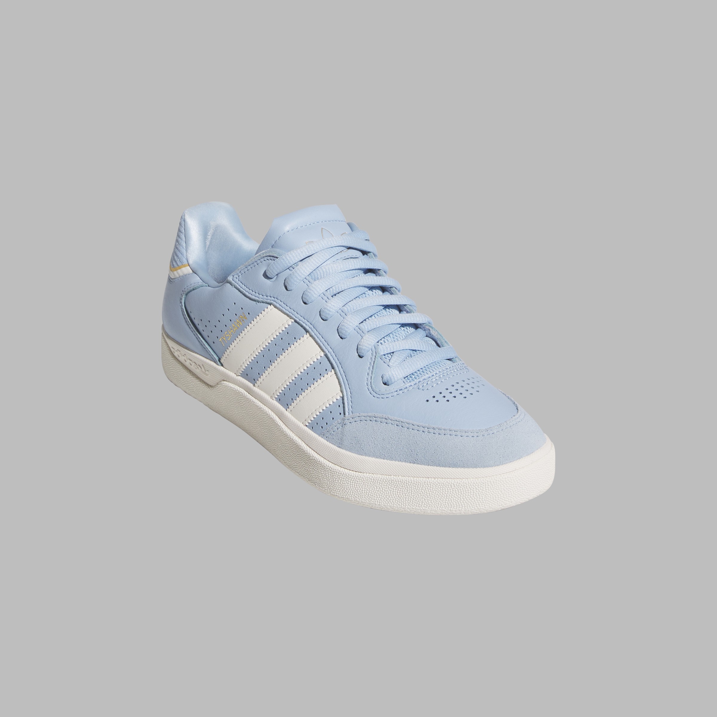 Adidas Skateboarding Tyshawn Low Clear Blue White Gold Metallic 5.5 US / 38 EU