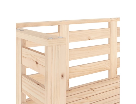 VIDAXL - Banc de jardin 111,5x53x71 cm bois massif de pin