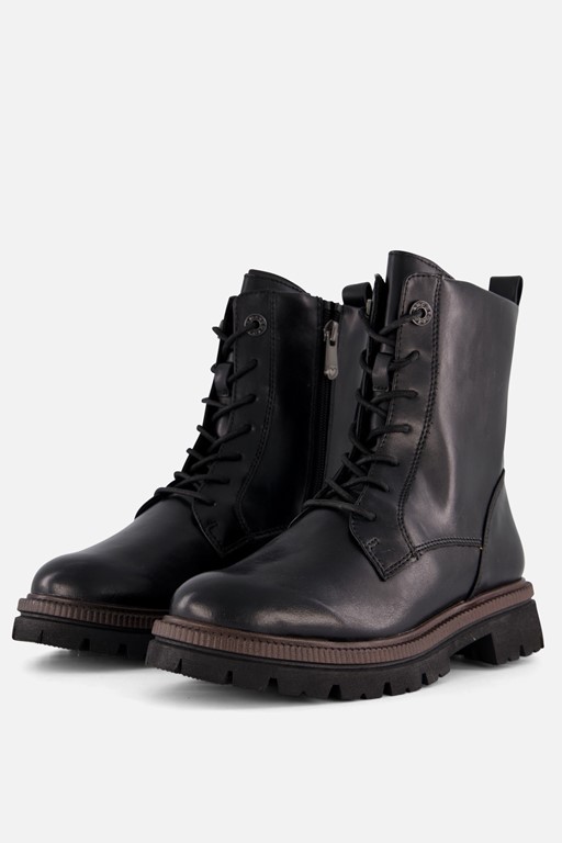 Marco Tozzi Veterboots zwart Synthetisch