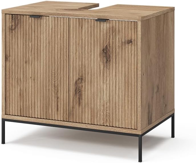 Vicco Waschtischunterschrank Eliza, Viking Oak, 70 x 63 cm mit 2 Türen