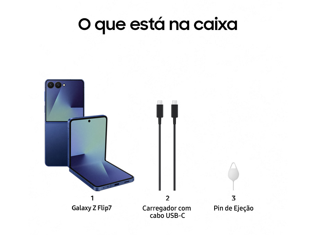 SMARTPHONE SAMSUNG GALAXY Z FLIP 7 256GB AZUL ESCURO