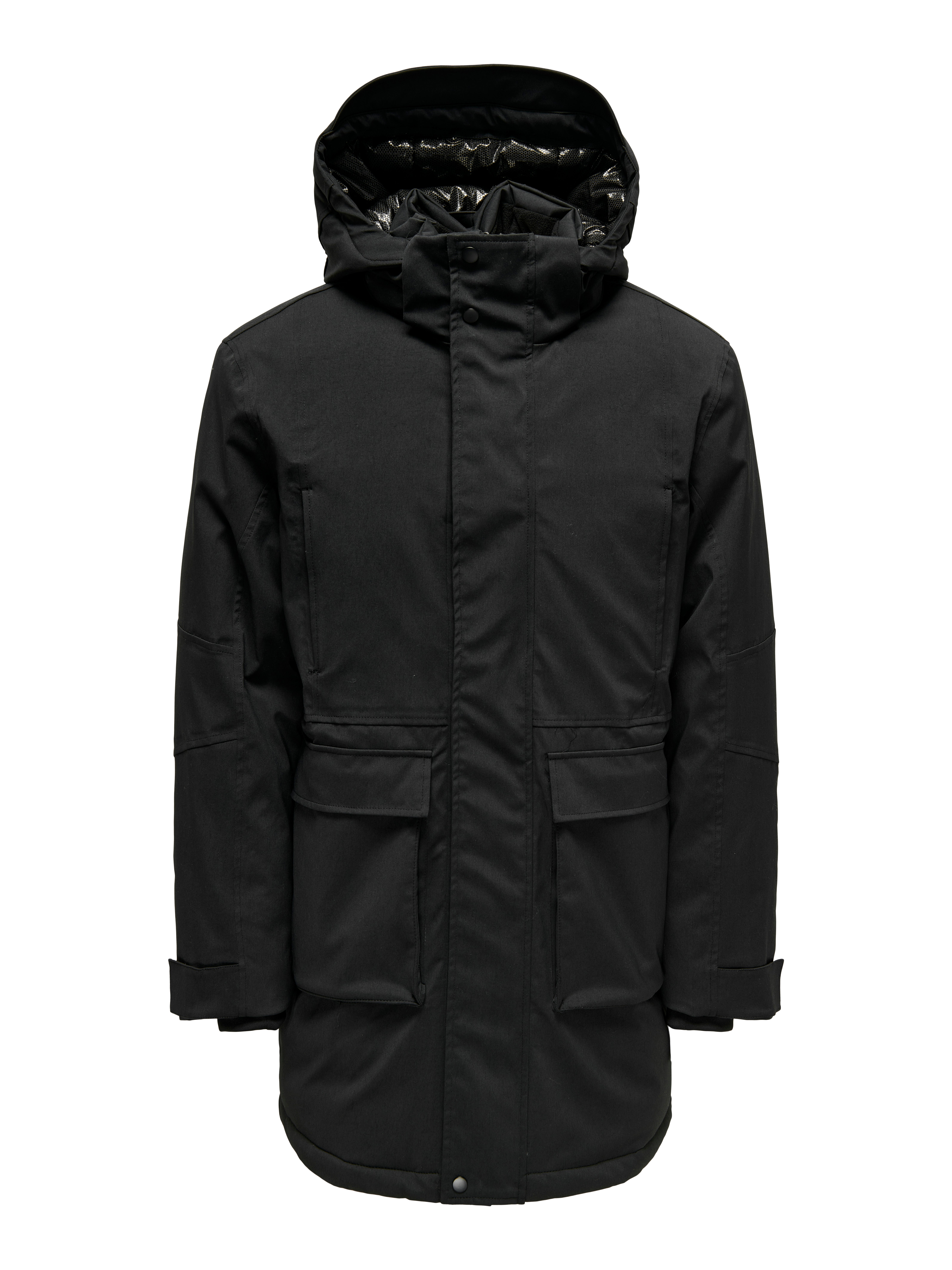 ONSPRIME Langer Parka Black