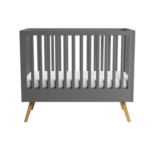 Chambre TRIO lit 70x140 commode armoire NATURE Gris - VOX