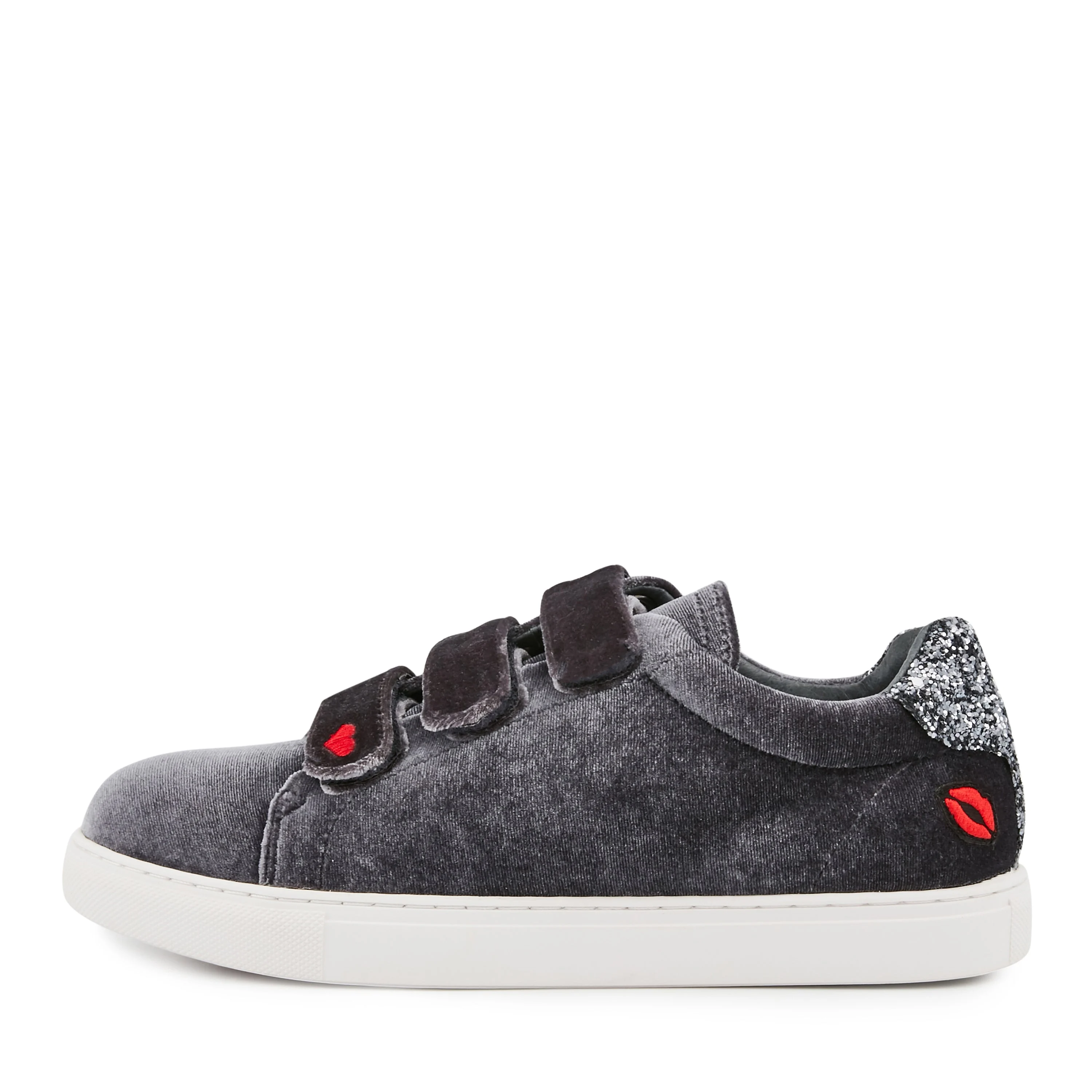 EDITH AMOUR - Sneakers en cuir | Gris