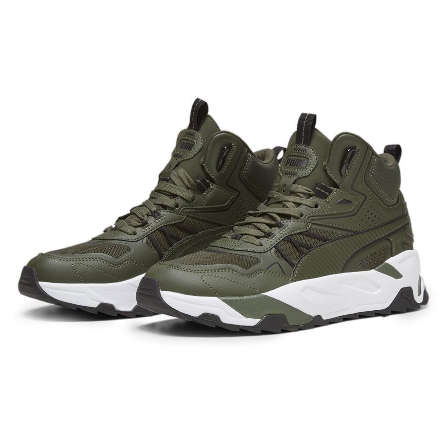 PUMA Trinity Mid Hybrid Chaussures - Vert/Blanc