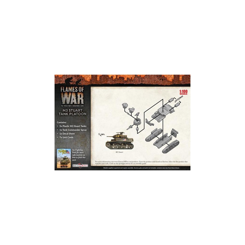 Flames of war - M3 Stuart Light Tank Platoon
