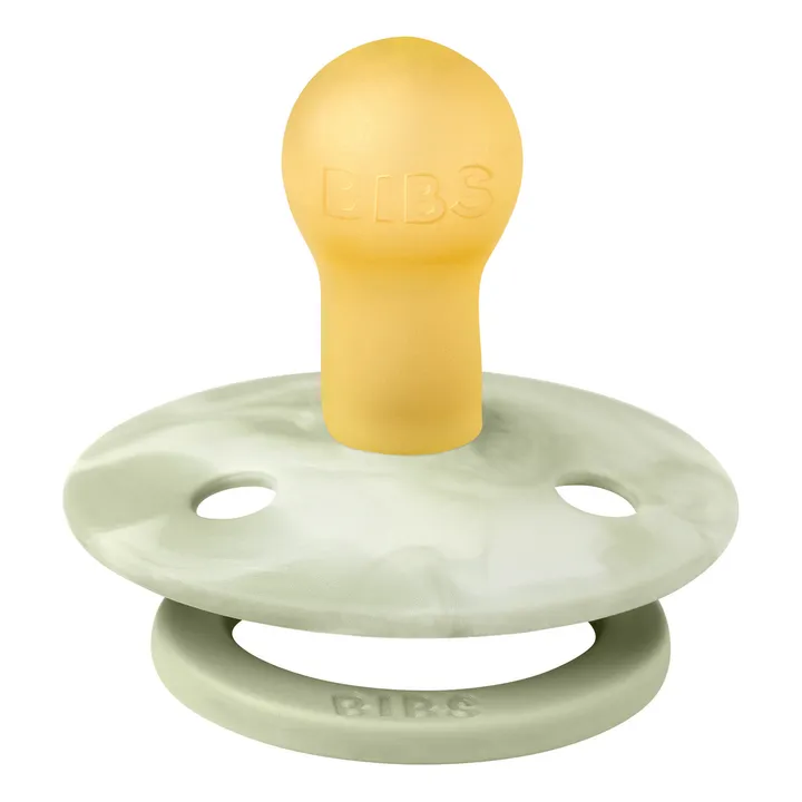 Bibs Tétines en caoutchouc naturel Tie & Dye - Set de 2 | Vert amande