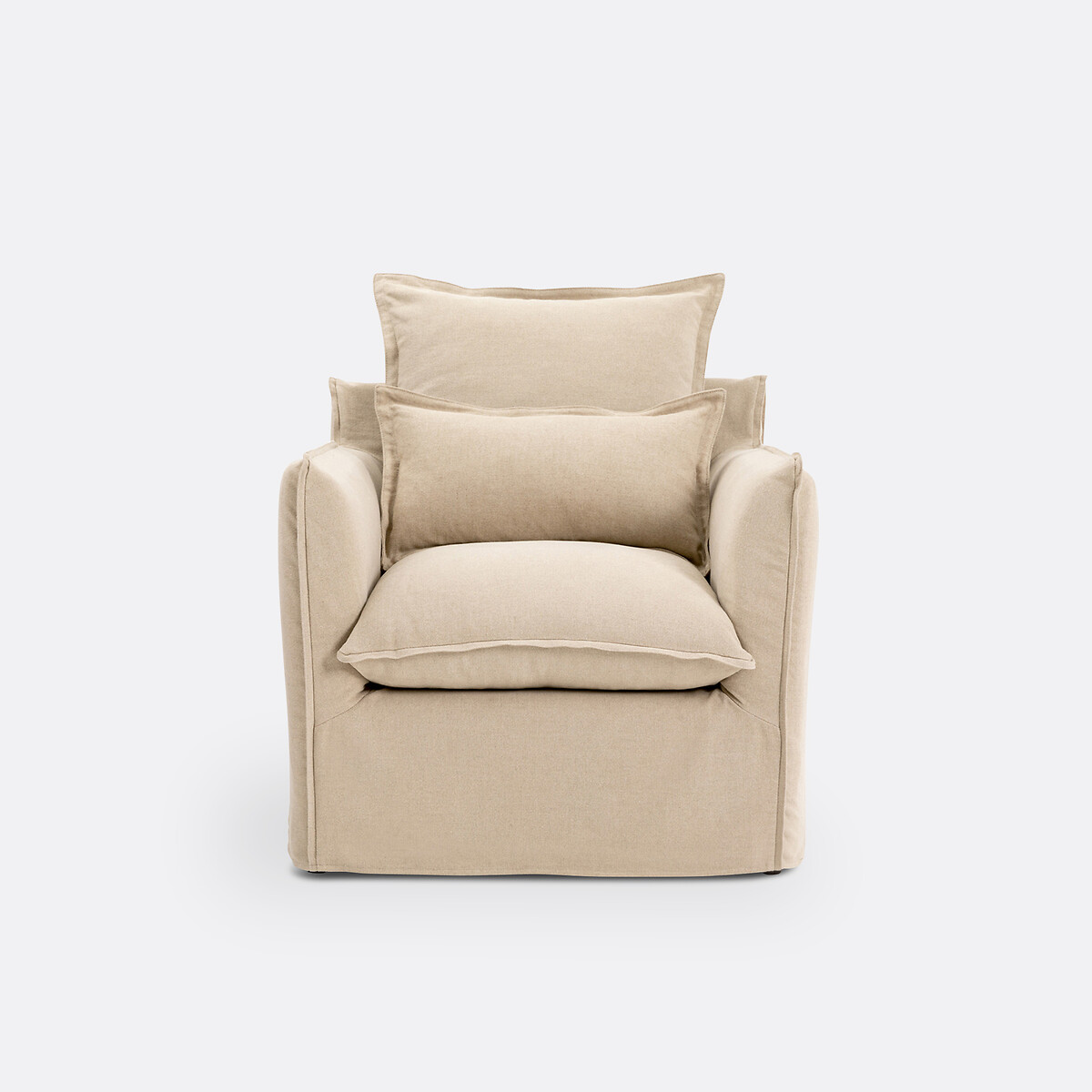LA REDOUTE INTERIEURS<br>Poltrona de linho Dik, Odna