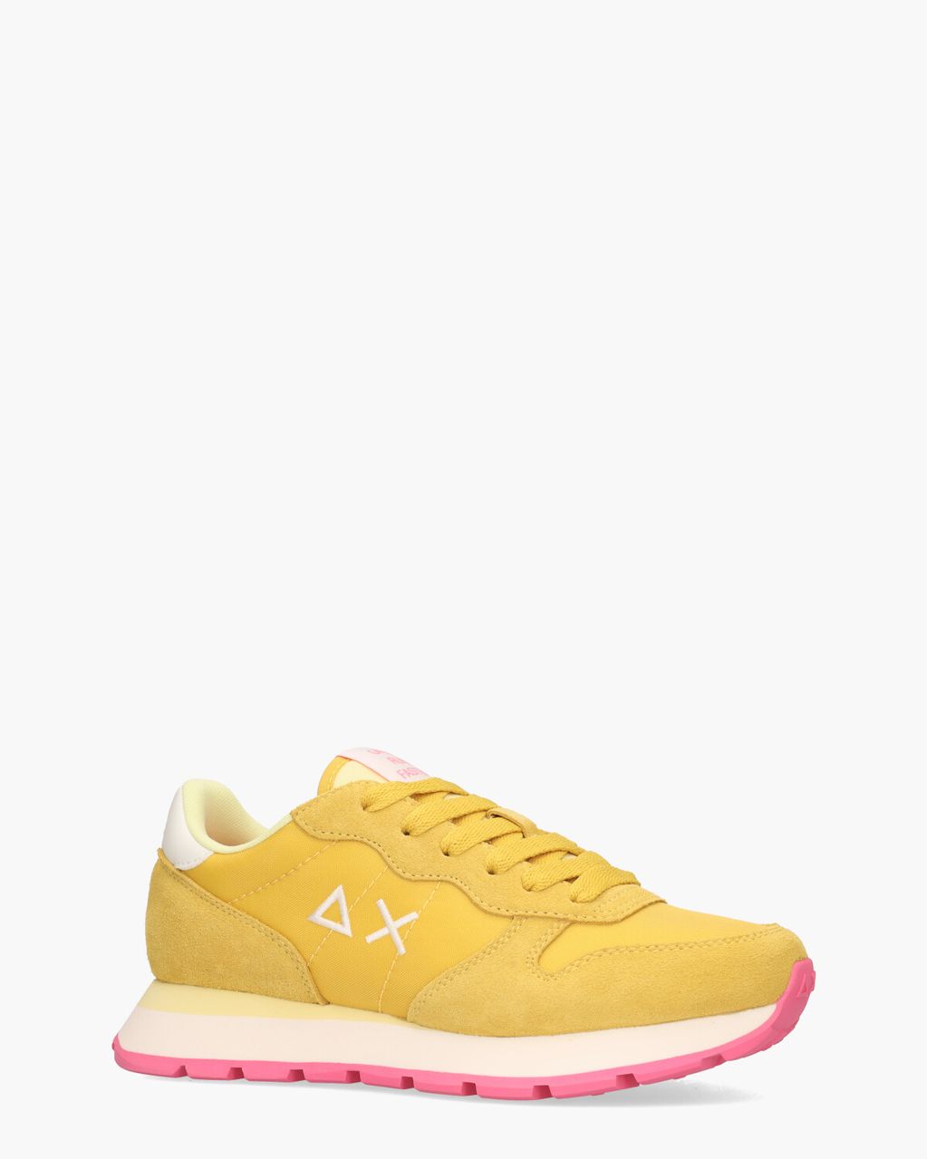 SUN68 Ally Solid Nylon Geel Damessneakers