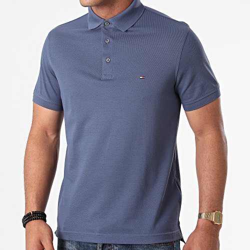 Polo Manches Courtes 1985 Slim 7771 Bleu