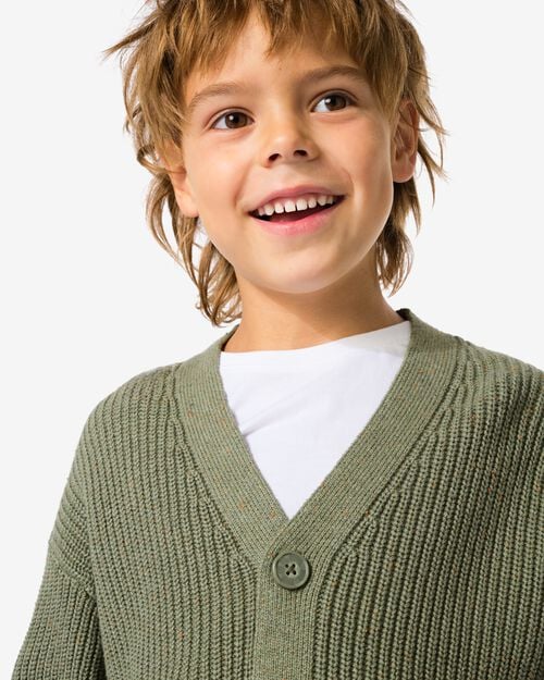 cardigan en maille vert vert