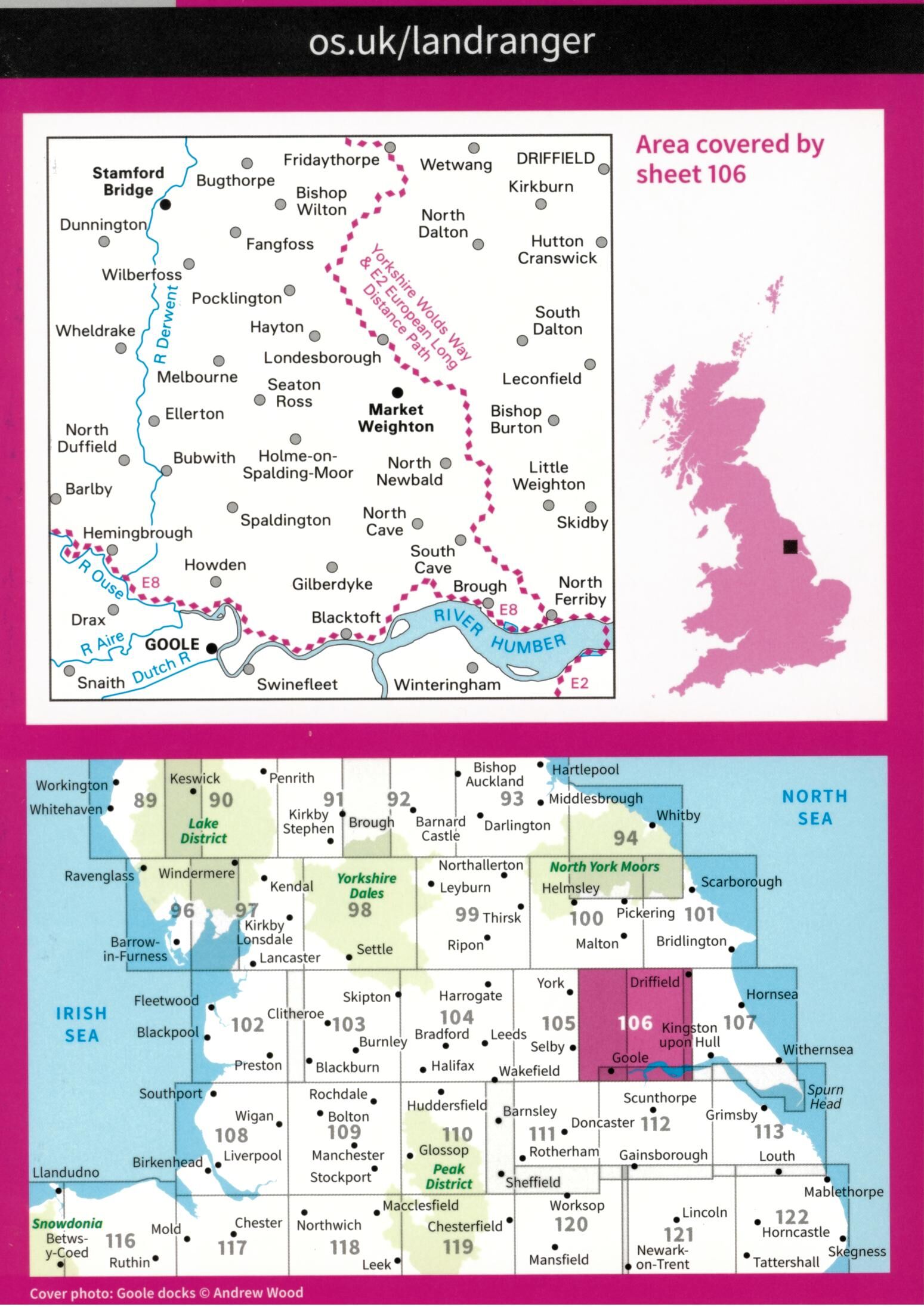 ORDNANCE SURVEY - 106 GB MARKET WEIGHTON 1 50 000