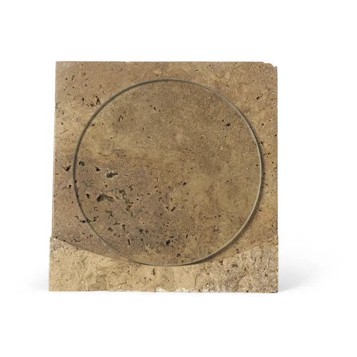 Ferm Living Cadre Klint en travertin | Ocre