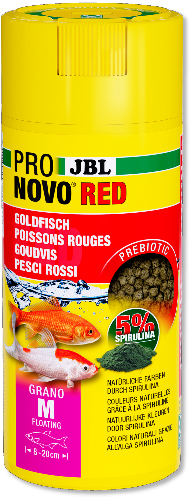 JBL Pronovo Red Grano M 250ml Click x2 | Drijvend granulaat