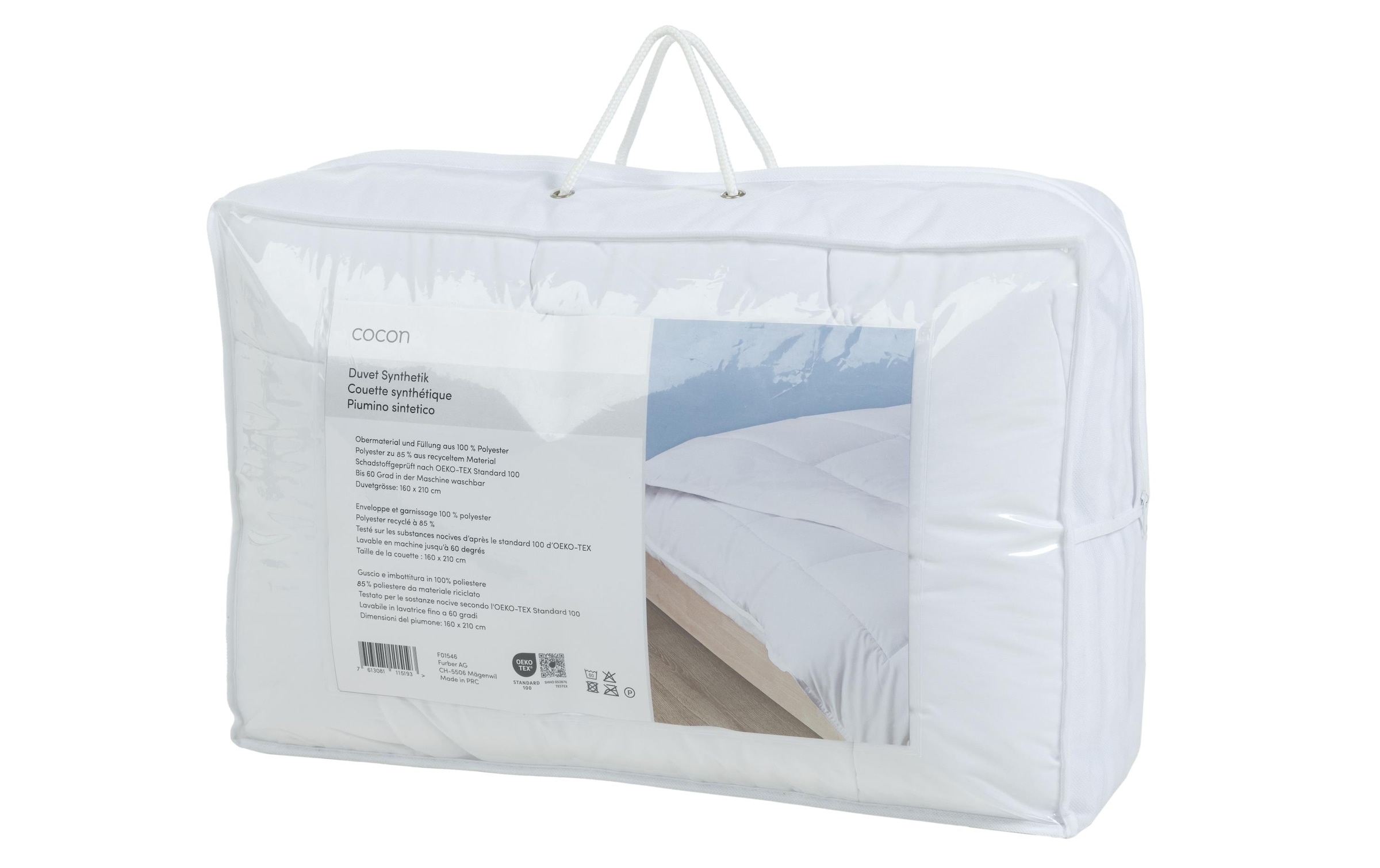 Cocon Kunstfaserbettdecke »Duvet Synthetik« warm Füllung Polyester Bezug Polyester 1 Stk. tlg.