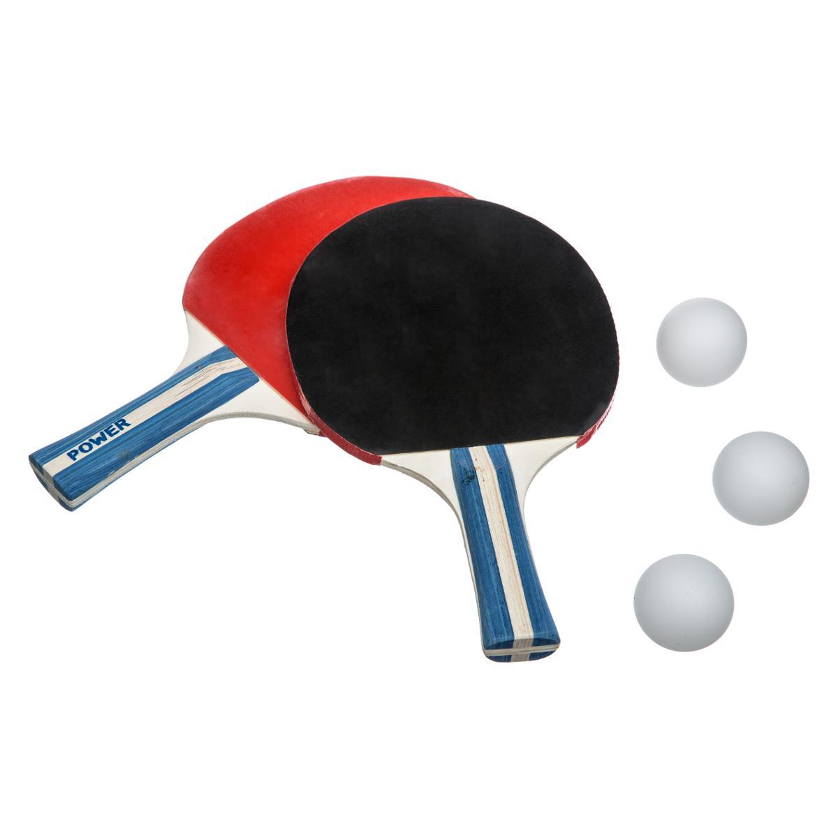 SET 2 RAQUETTES PINGPONG AVEC 3 BALLES
