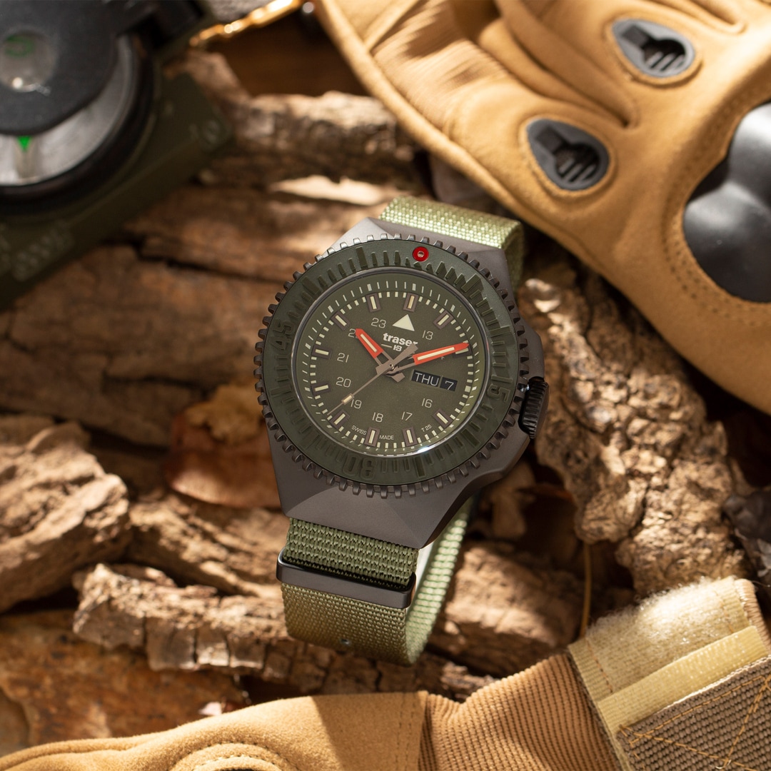 traser P69 Black Stealth Green