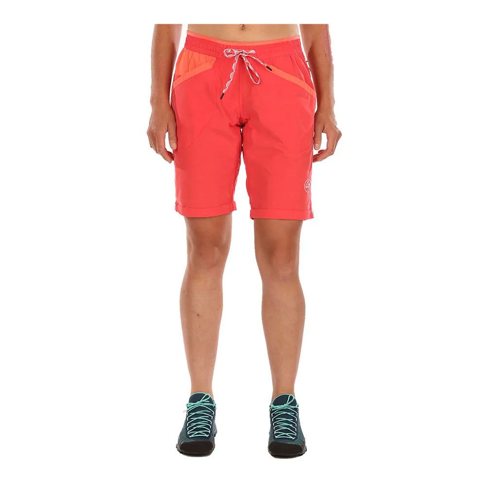 La Sportiva NIRVANA - Bermuda Femme hibiscus/flamingo
