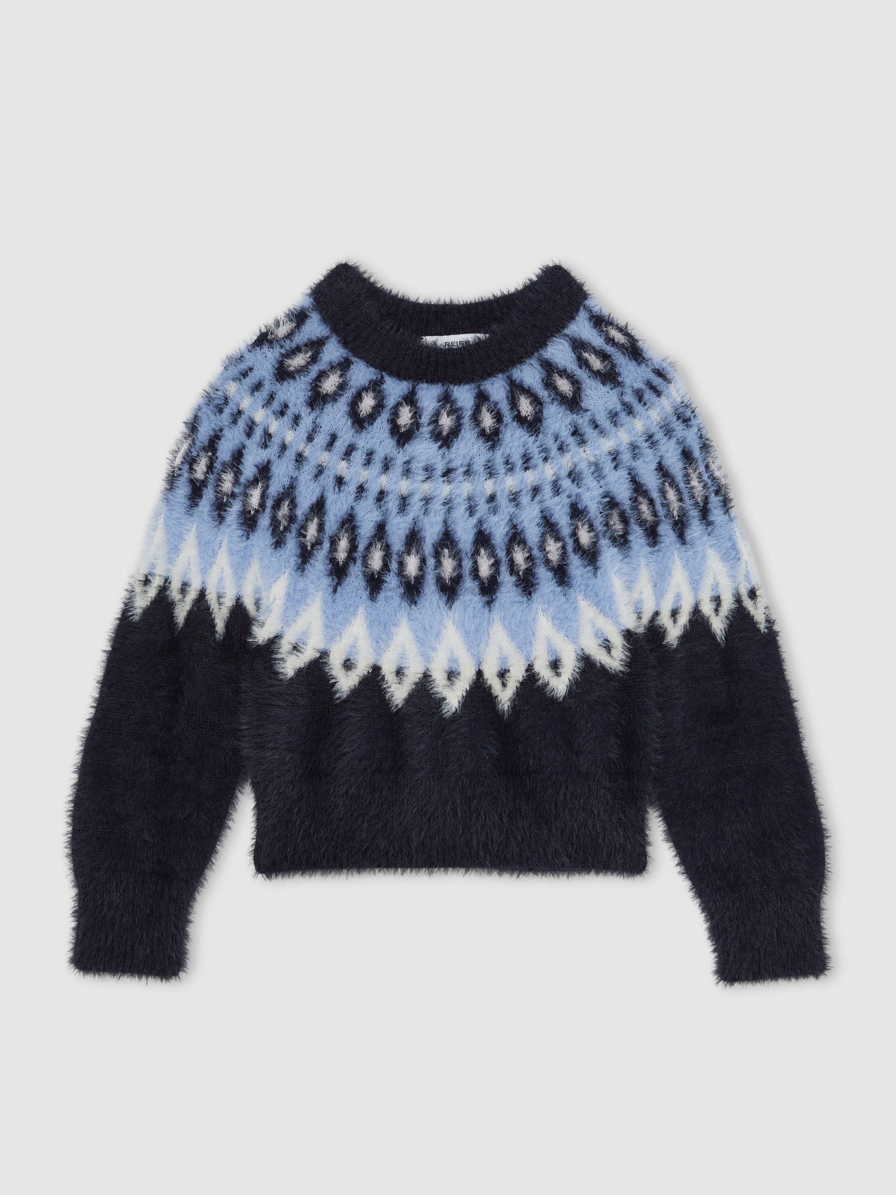 Reiss Jemma Fluffy Fair Isle Jumper