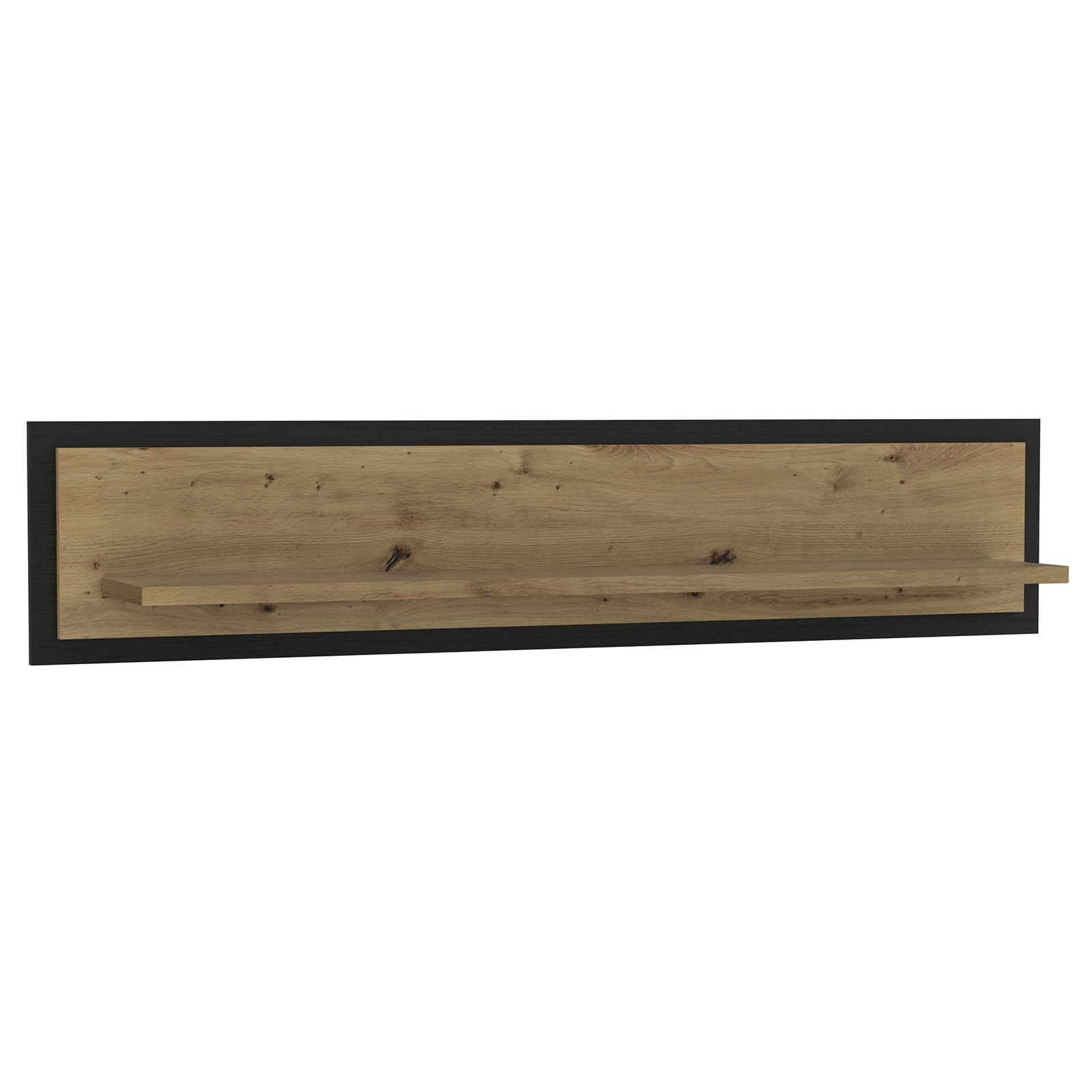 4-teiliges Wohnwand Set - Artisan Eiche - Schwarzeiche