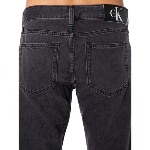 Calvin Klein Jeans - Vaqueros Rectos Auténticos Negro