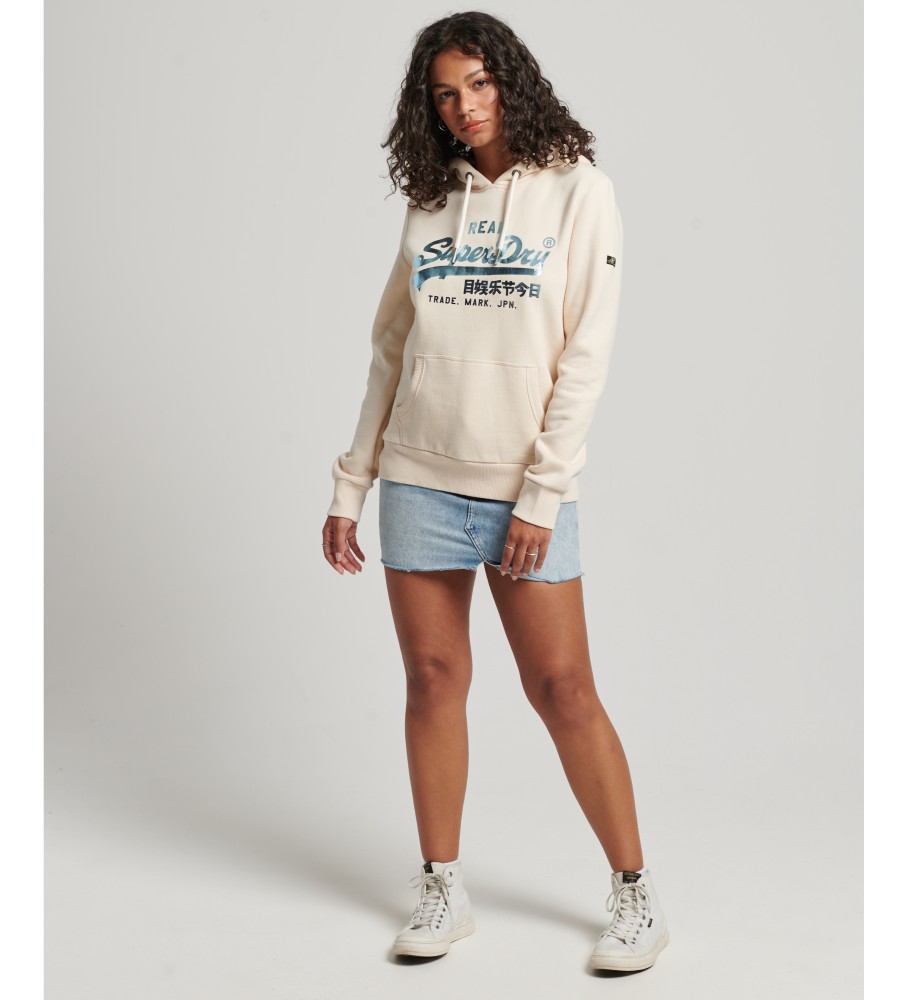 Moletom com capuz e detalhes amarelos da Superdry
