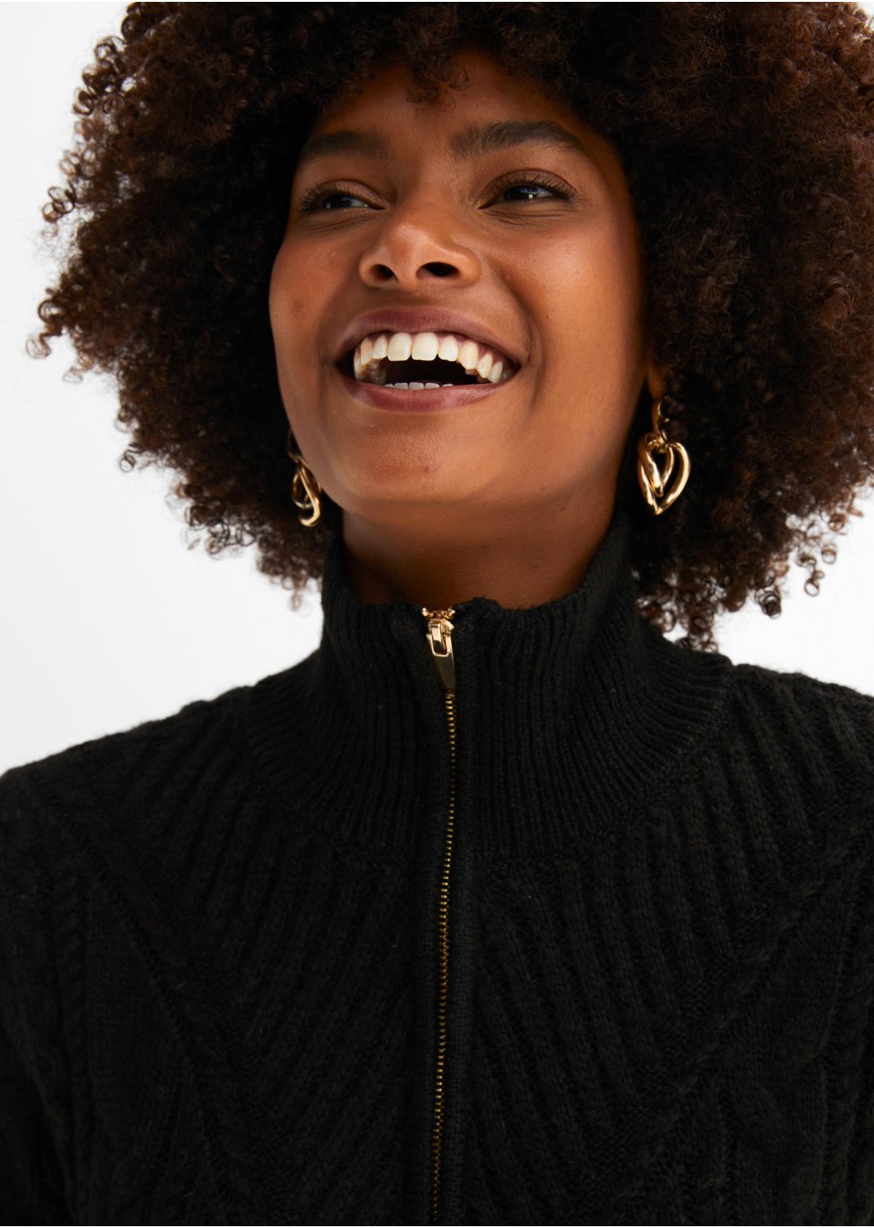 Robe en maille avec zip