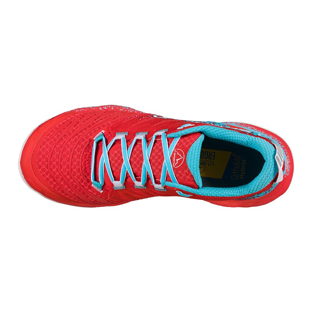 La Sportiva AKASHA II - Chaussures de trail Femme hibiscus/malibu blue