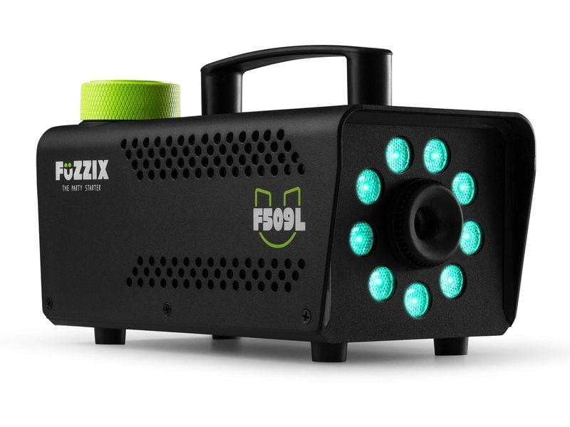Fuzzix Nebelmaschine F509L Party-Nebelmaschine mit 9x RGB-LEDs