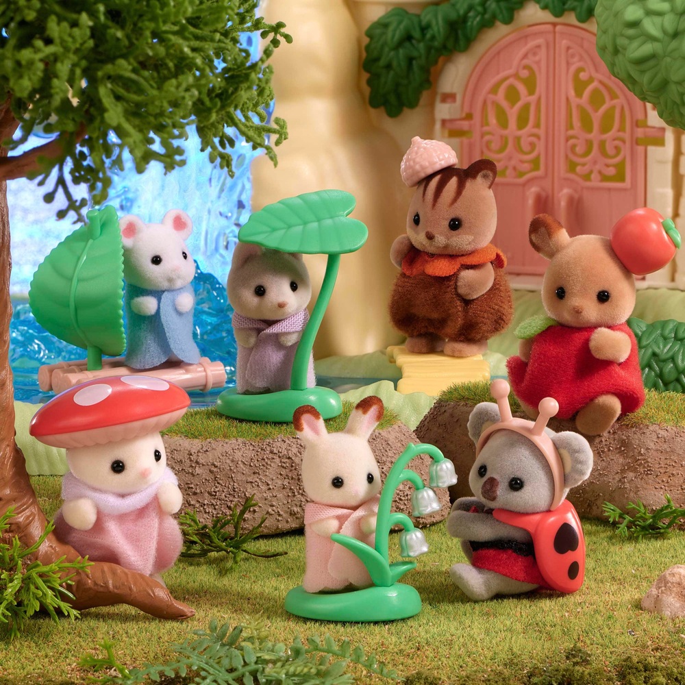 Sylvanian Families Baby-Waldkostüm-Serie, 12 Figuren