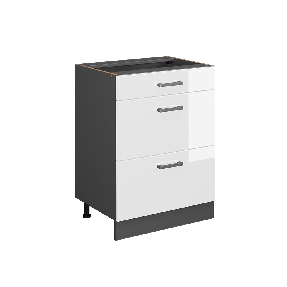 Vicco Schubladenunterschrank Küchenschrank Küchenzeile R-Line 60 cm Anthrazit Weiß Schublade