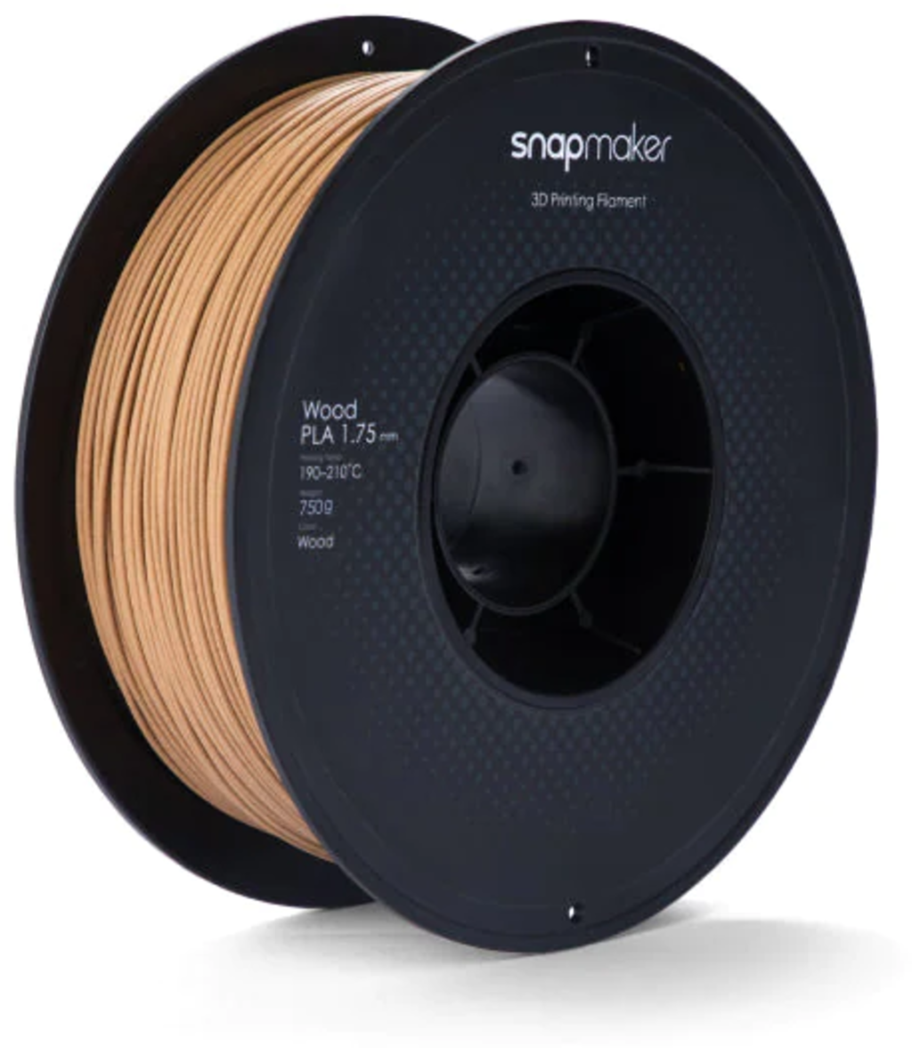 Snapmaker  PLA Wood, 1,75 mm / 750 g    Holzähnliches Material mit PLA-Eigenschaften