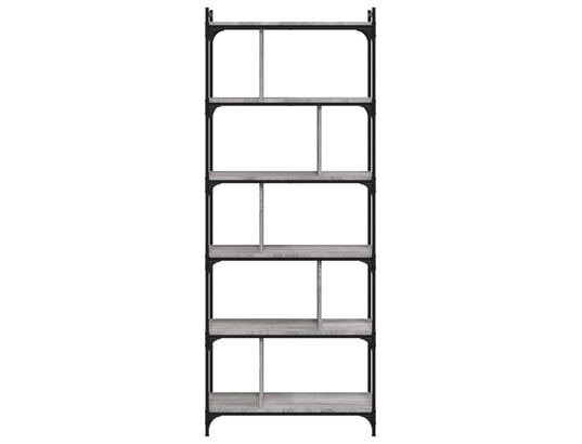 VIDAXL - Bibliothèque 6niveaux sonoma gris 76x32x192cm bois d'ingénie...