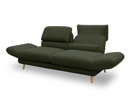 DOMO collection 2-Sitzer-Sofa »Malaga«, drehbar, grün