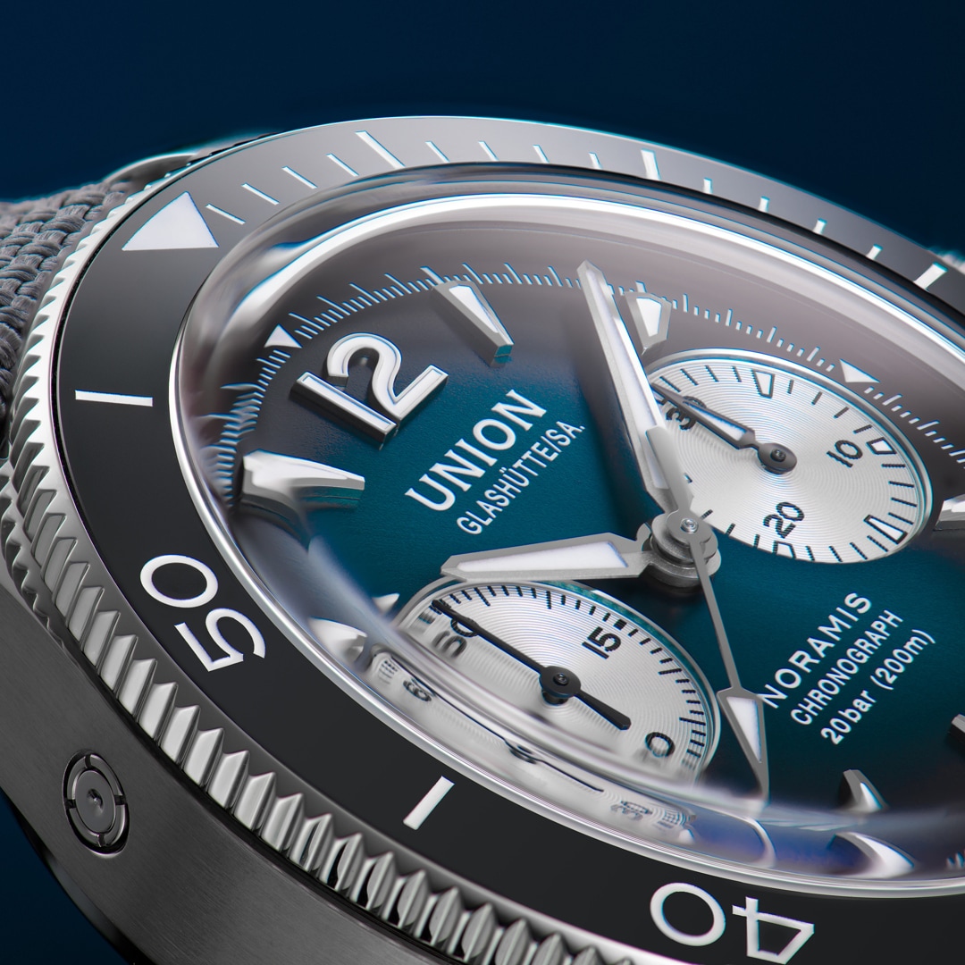 Union Glashütte Noramis Chronograph Sport Automatik Türkis