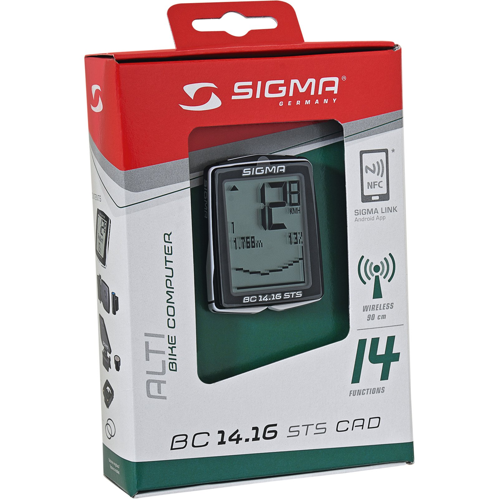 Fahrradcomputer Sigma BC 14.16 STS kabel