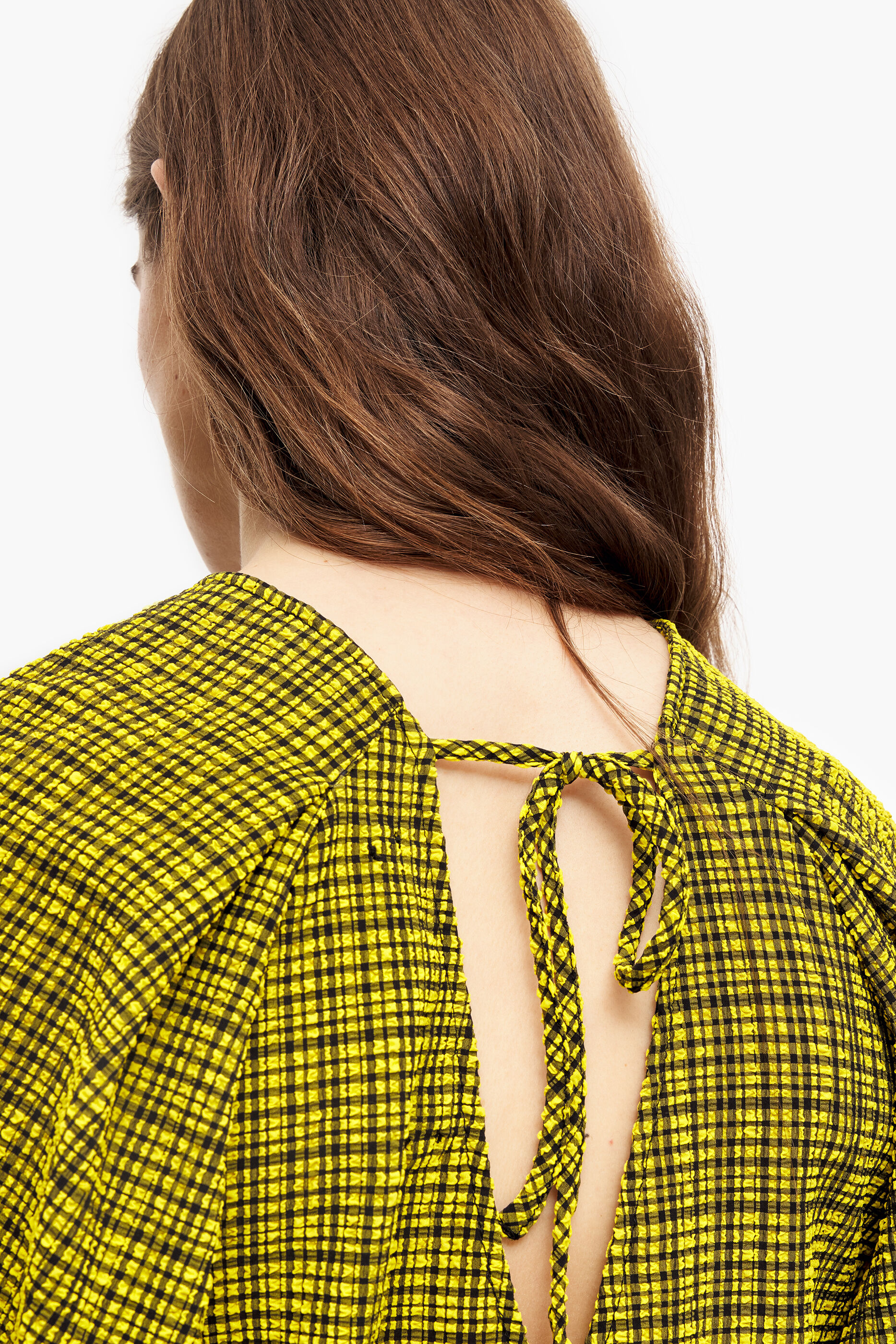 Blusa xadrez amarela