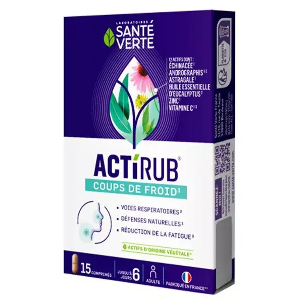 Pacote de alívio para resfriado Santé Verte Actirub
