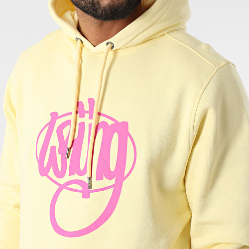 Sweat Capuche Essential Jaune